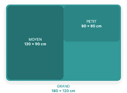180 x 120 cm
